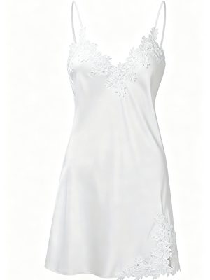 Heavy-duty Slim Fit Lace Ice Silk Slip Dress