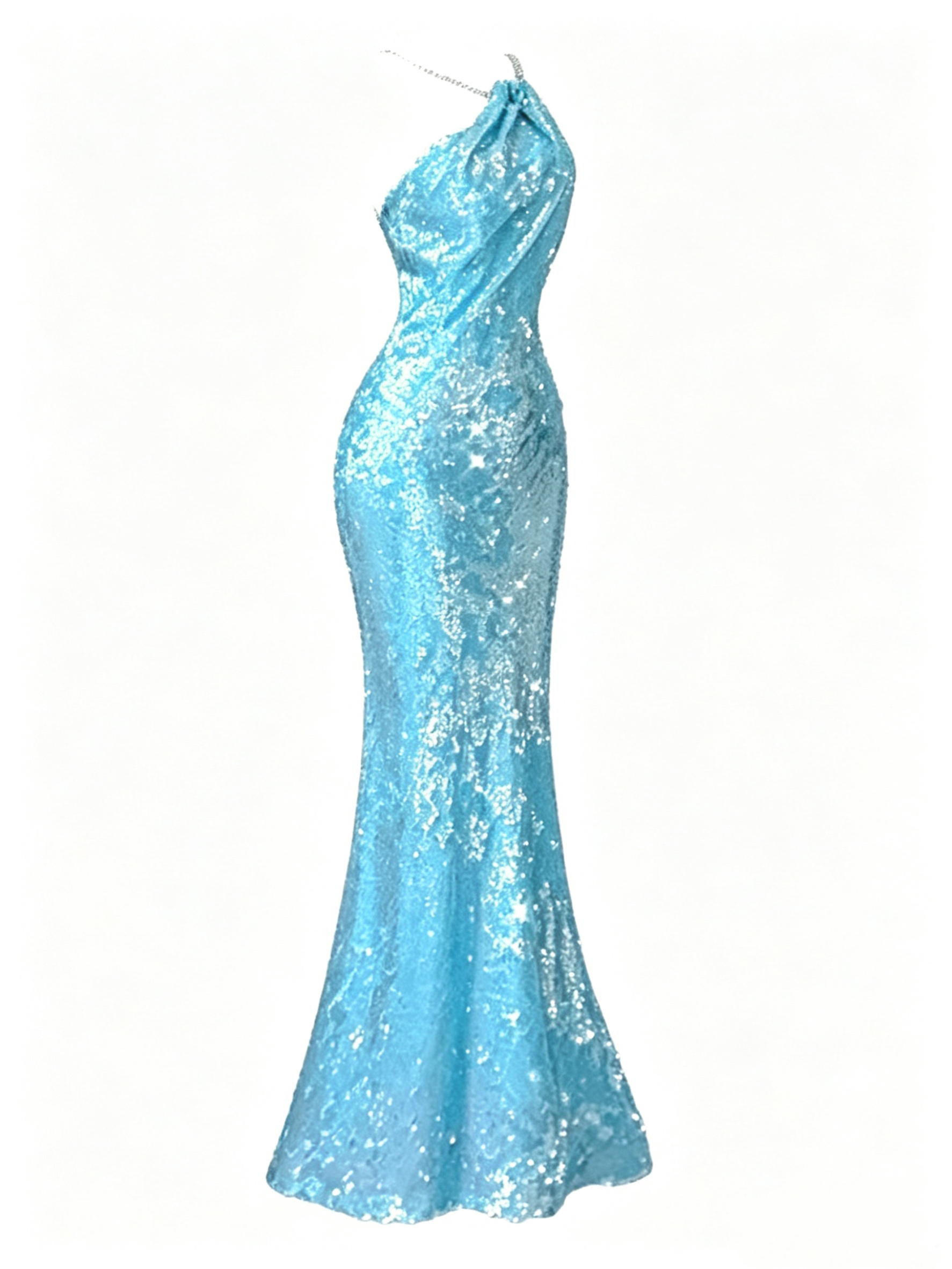 Sequin Mermaid Evening Gown
