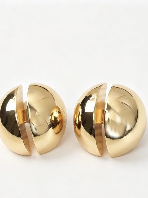 Brass Ball Earrings