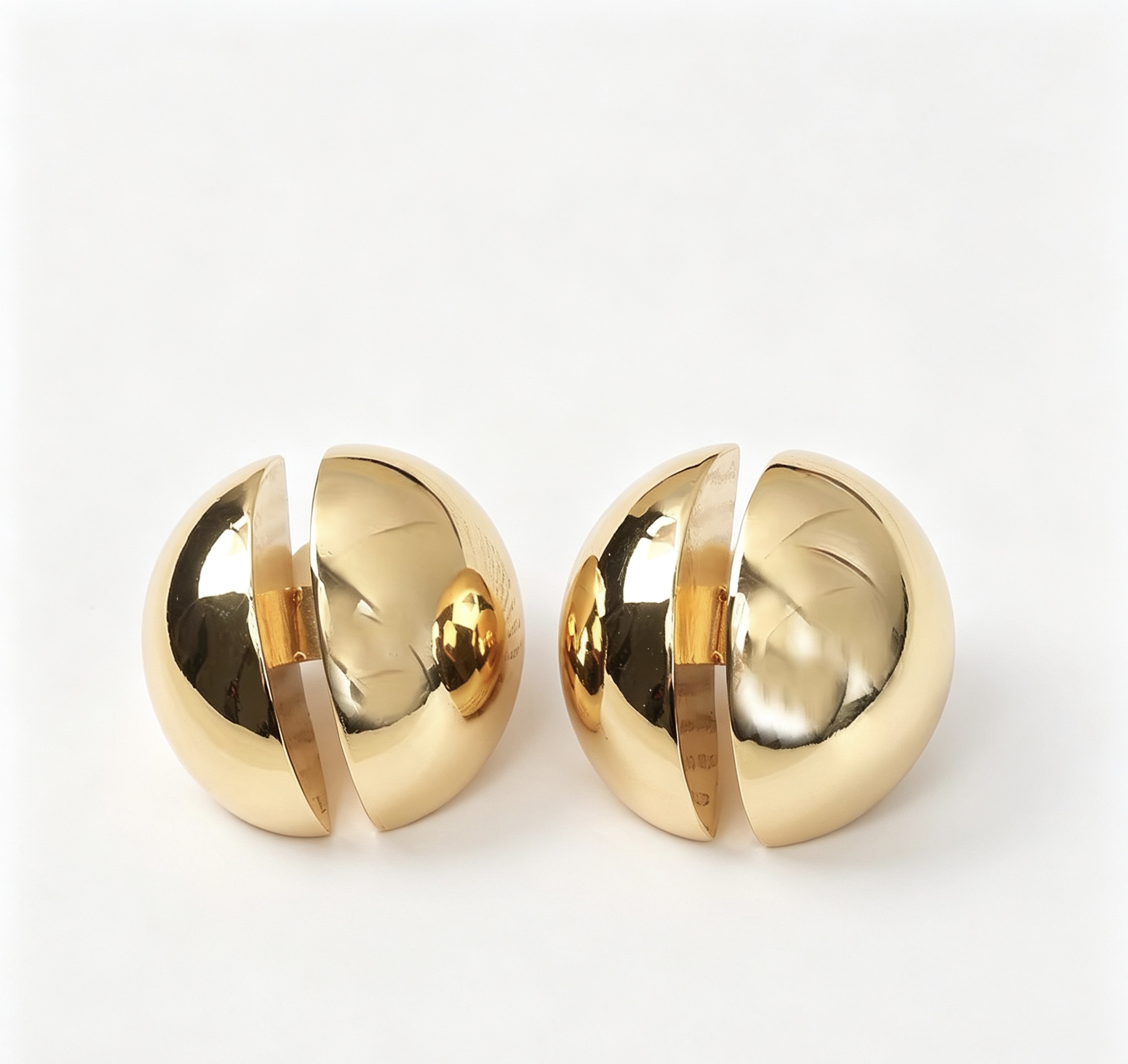 Brass Ball Earrings