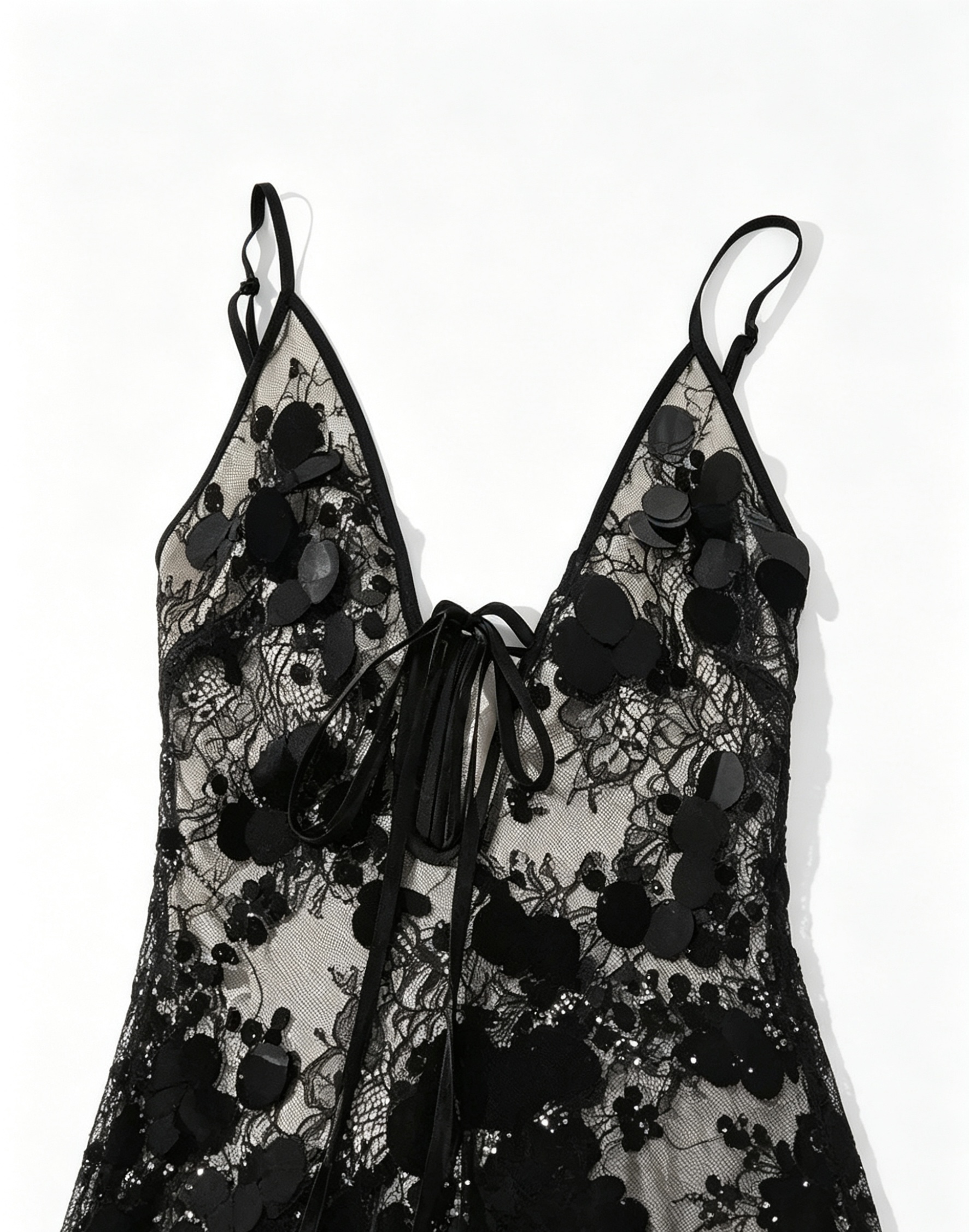 Deep V Sequin Dress - Image 6