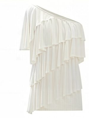 One-shoulder Asymmetrical T-shirt