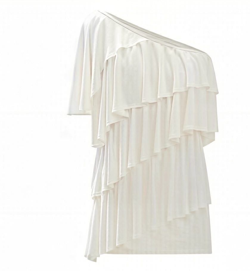 One-shoulder Asymmetrical T-shirt