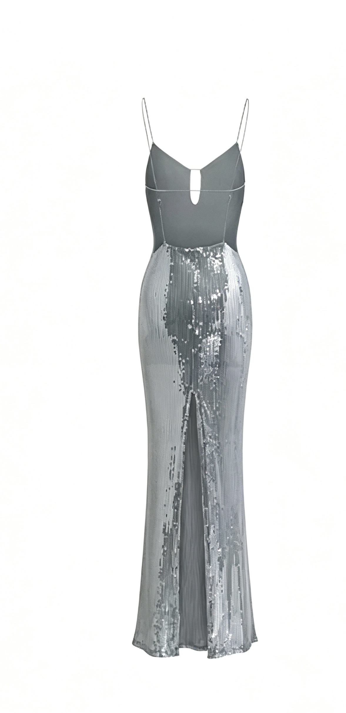 V-neck Sling Slim Fit Sequin Backless Maxi Dress - Image 8