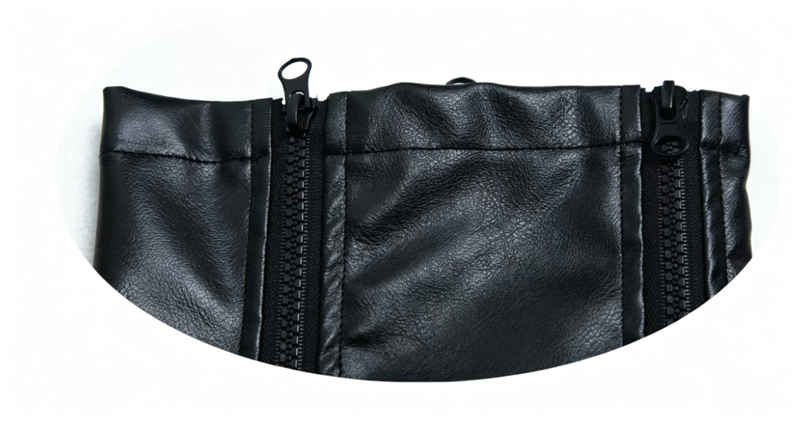 Leather Double Zip Leg Warmers - Image 4