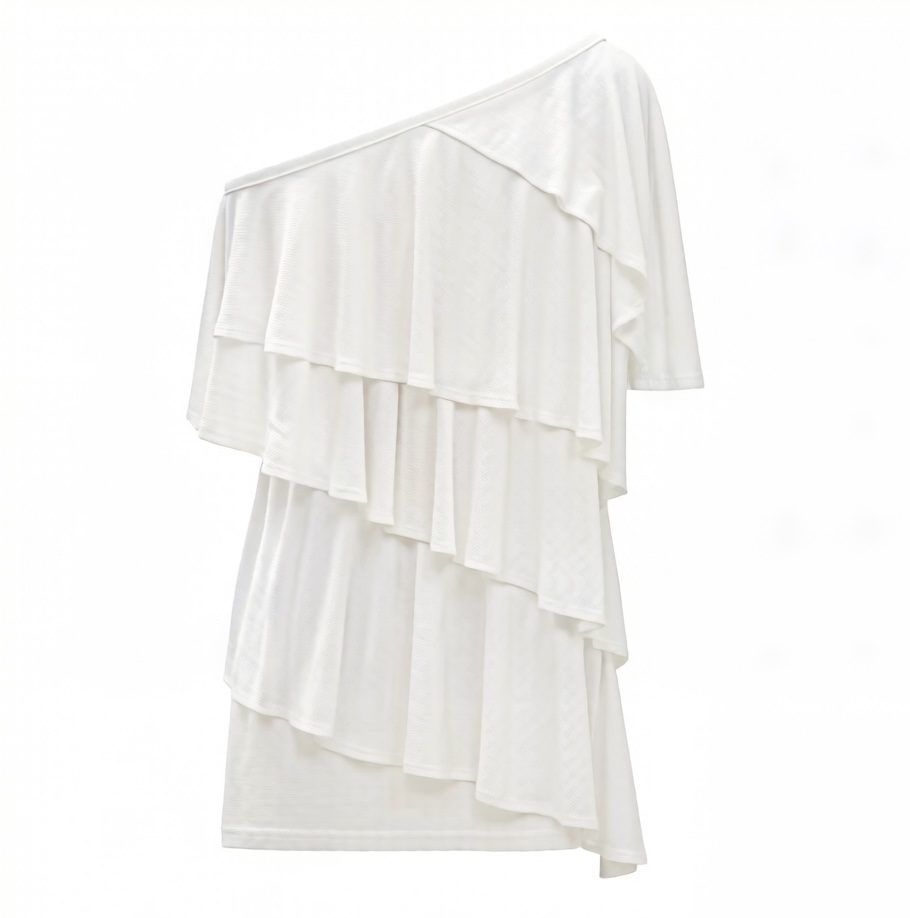 One-shoulder Asymmetrical T-shirt - Image 2