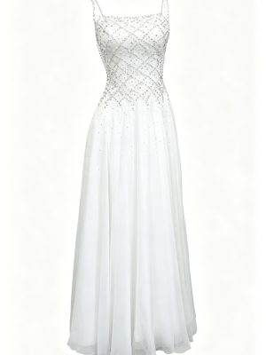 Heavy Rhinestone Sling Dress