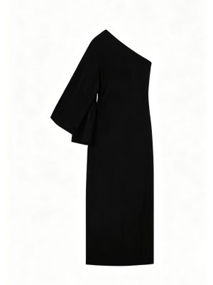 Asymmetric Cowl Neck Dress