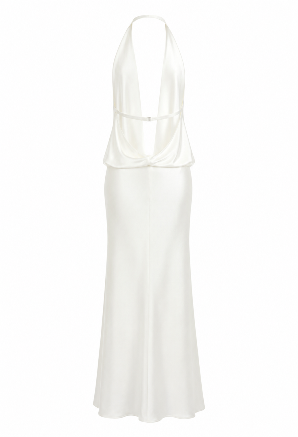 Satin Halterneck Maxi Dress - Image 6