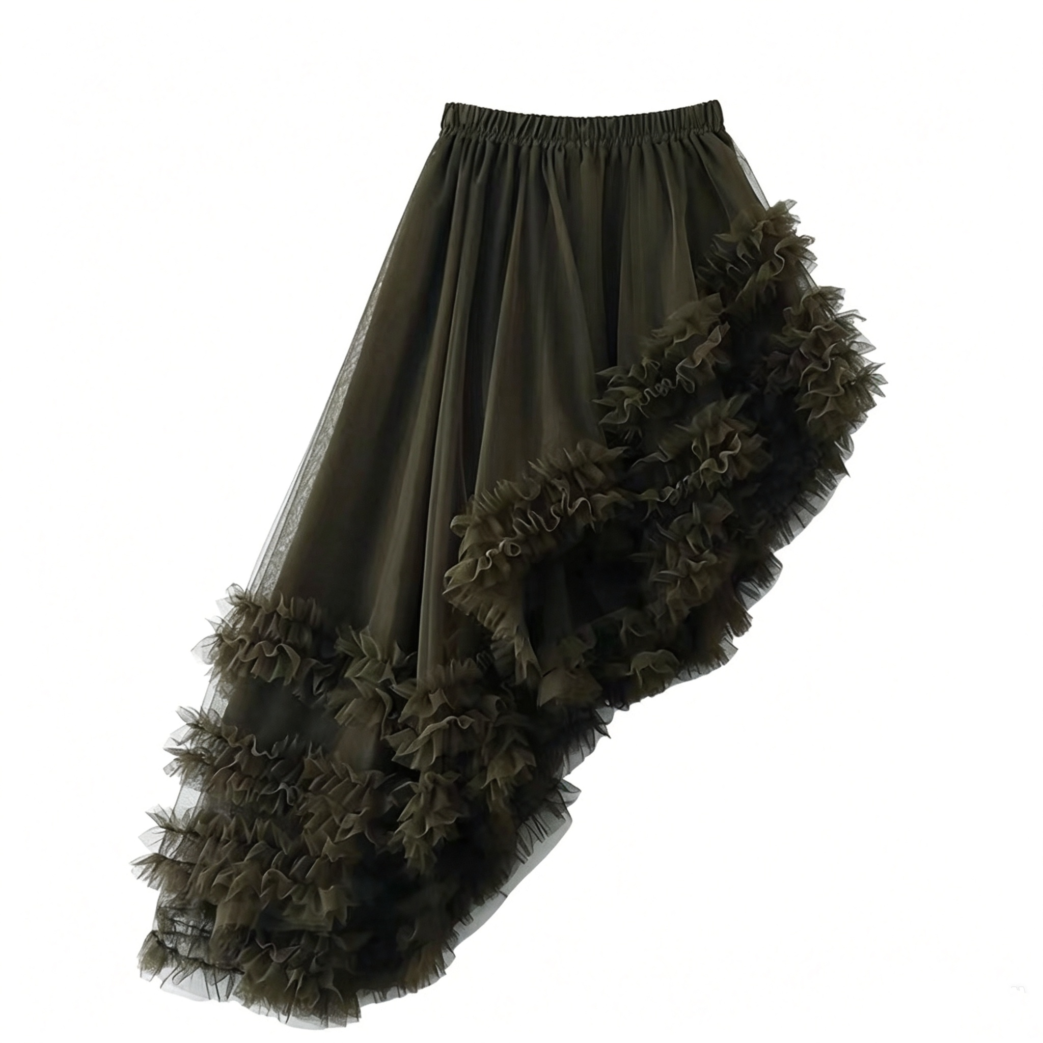 Tulle Irregular Tiered Tutu Skirt - Image 11