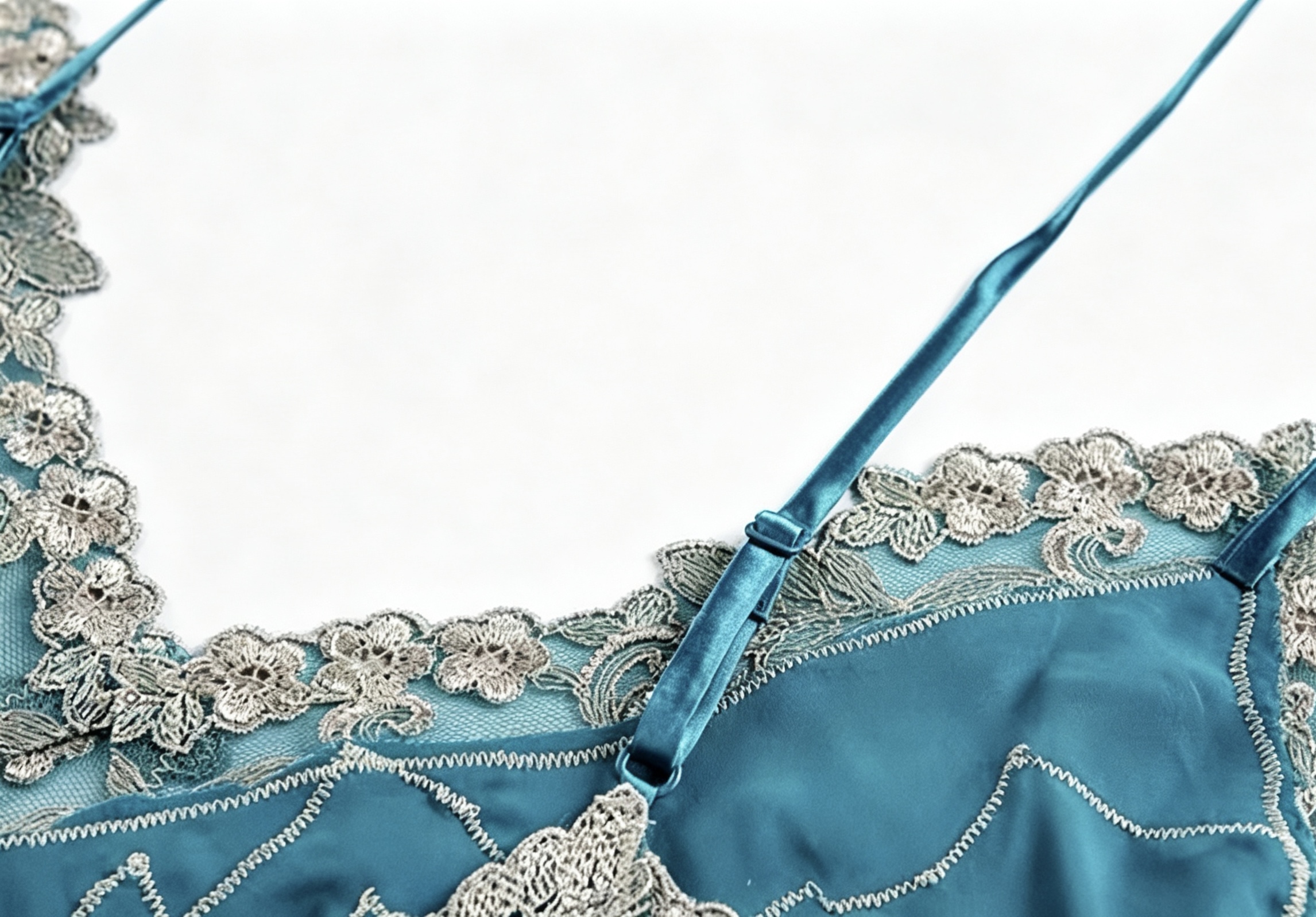 Hand Embroidered Lace Slip Dress - Image 5
