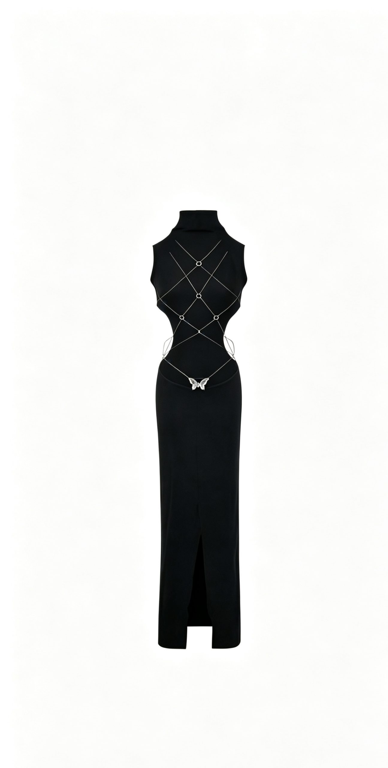 Cutout Back Tie Strap Dress