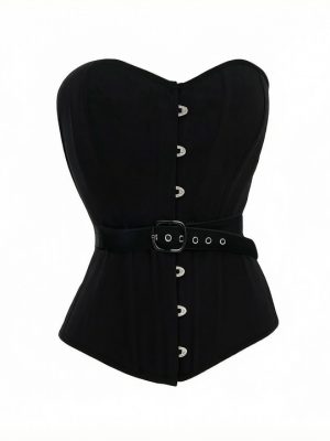 Fan-shaped Tie Corset