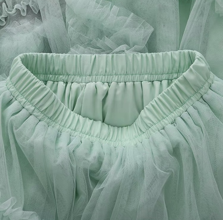 Tulle Irregular Tiered Tutu Skirt - Image 3