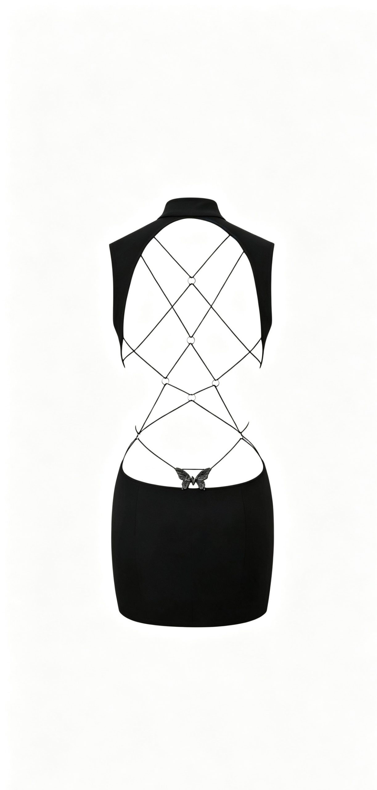 Cutout Back Tie Strap Dress - Image 4