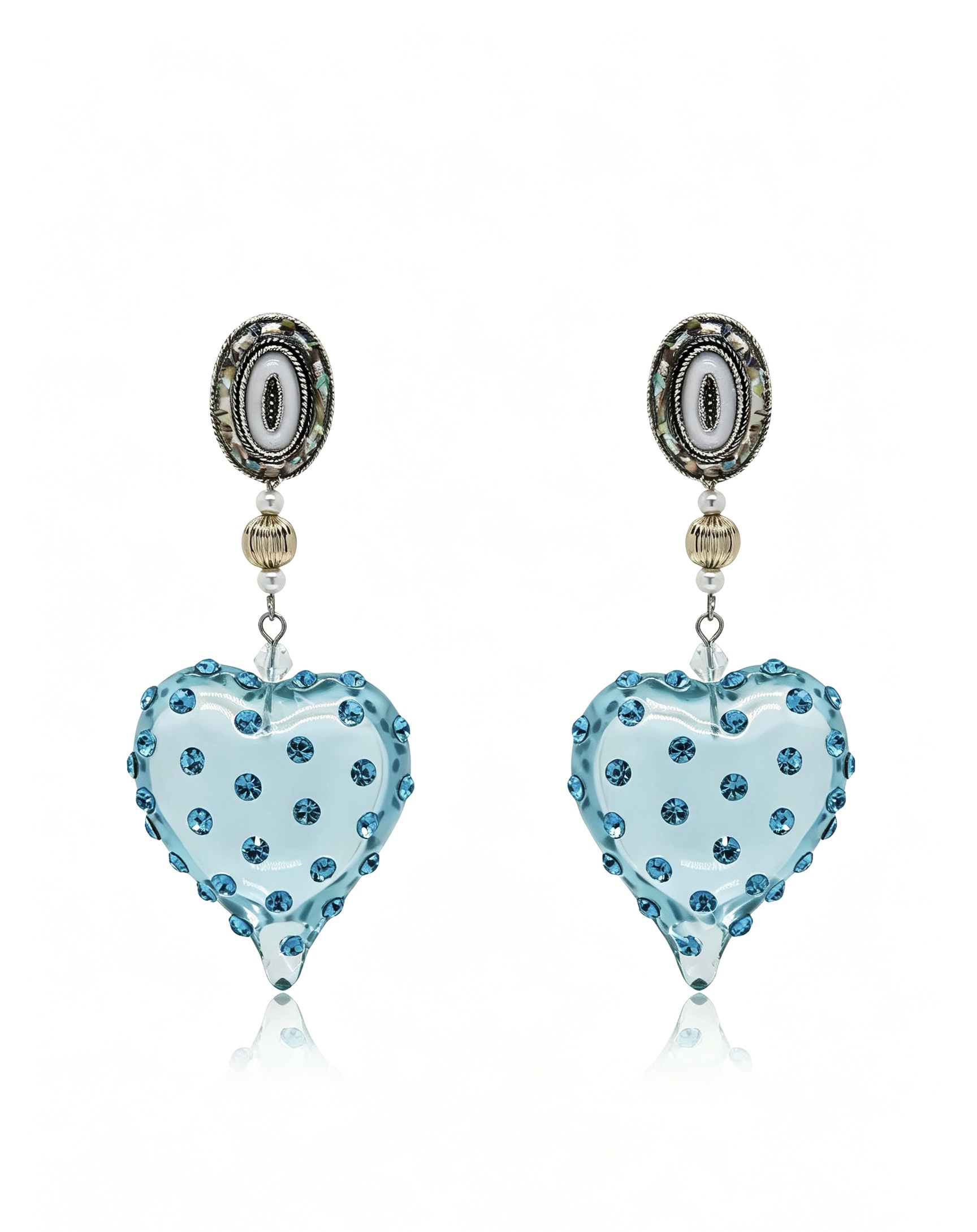 Vintage Heart Earrings