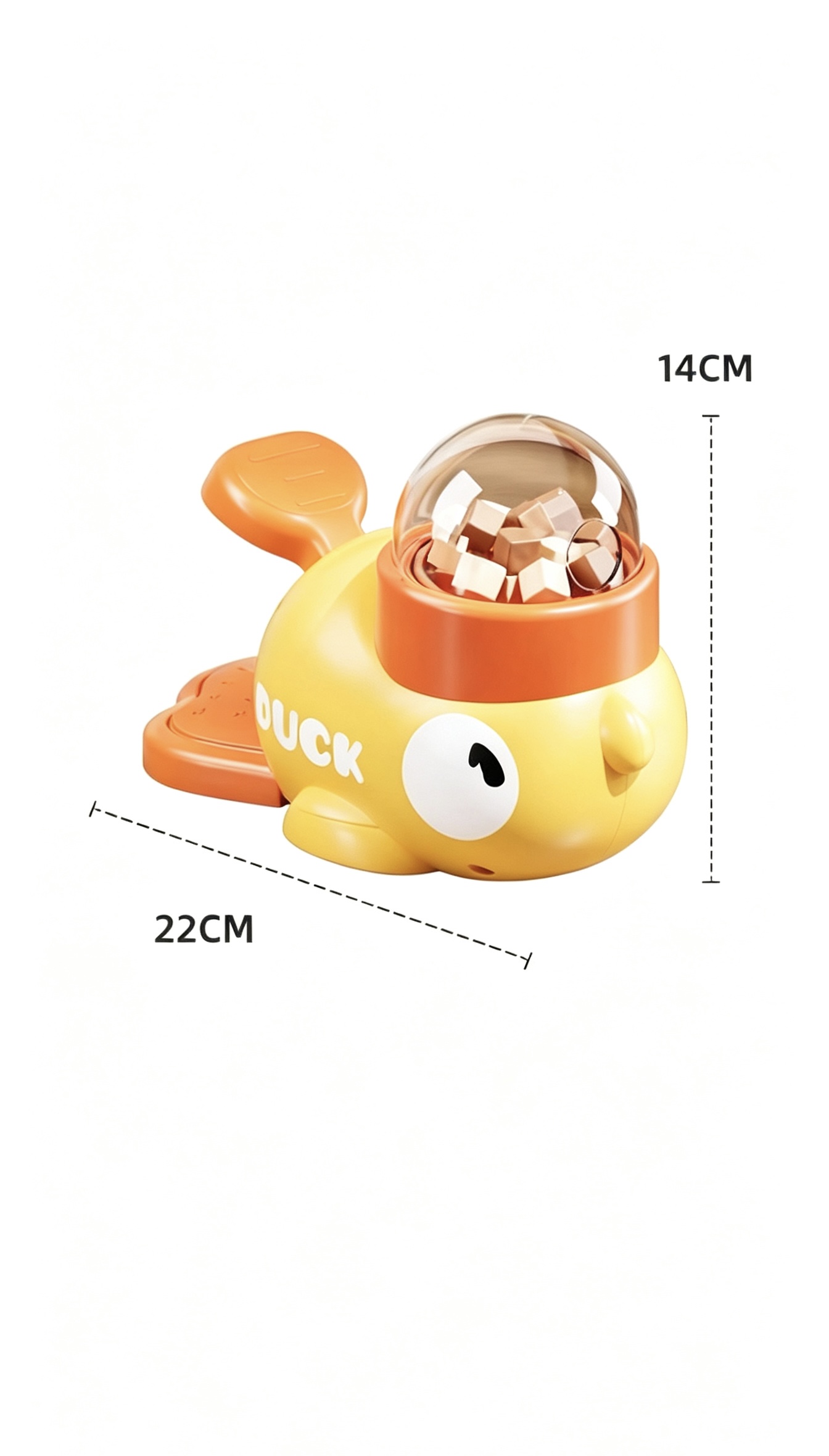 Freeze-dried Yellow Duck Treat Dispensing Cat Toy - Image 3