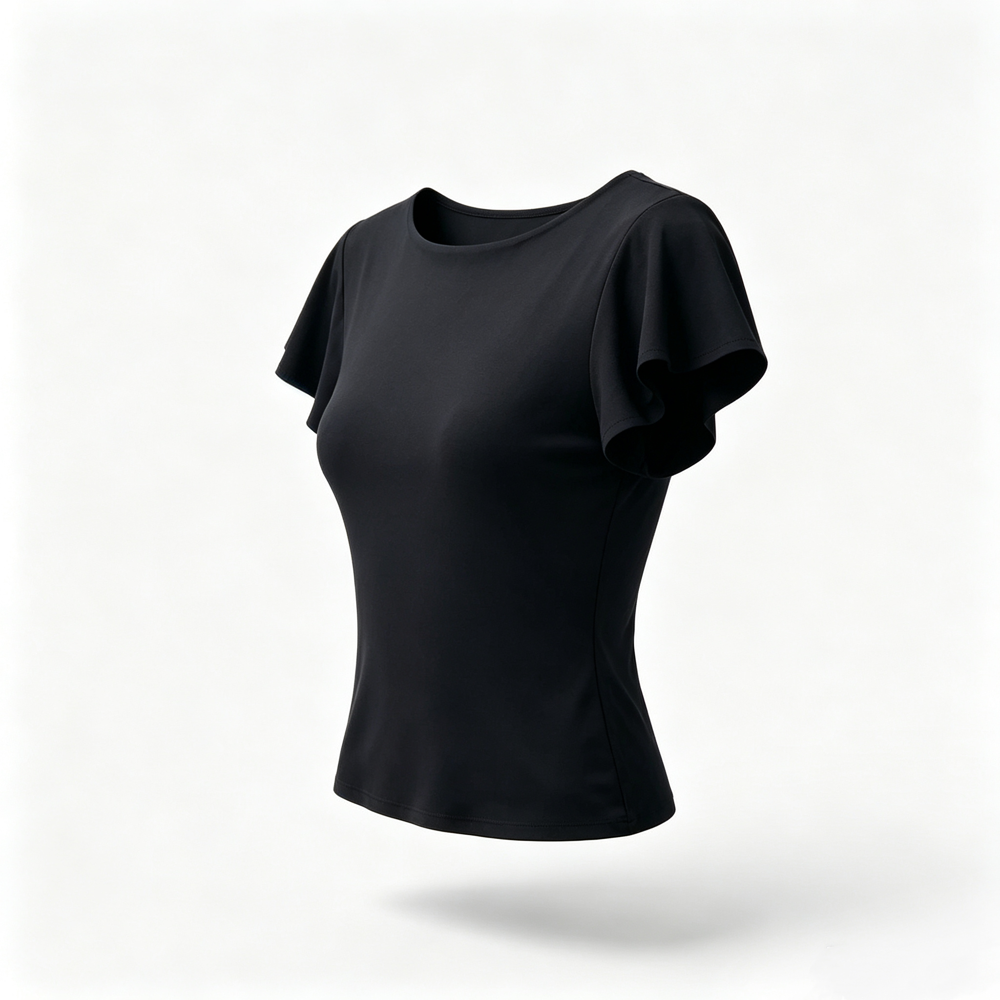 Off-shoulder Ruffled Short Sleeve Top + Low Waist Pleated Midi Skirt - Image 3