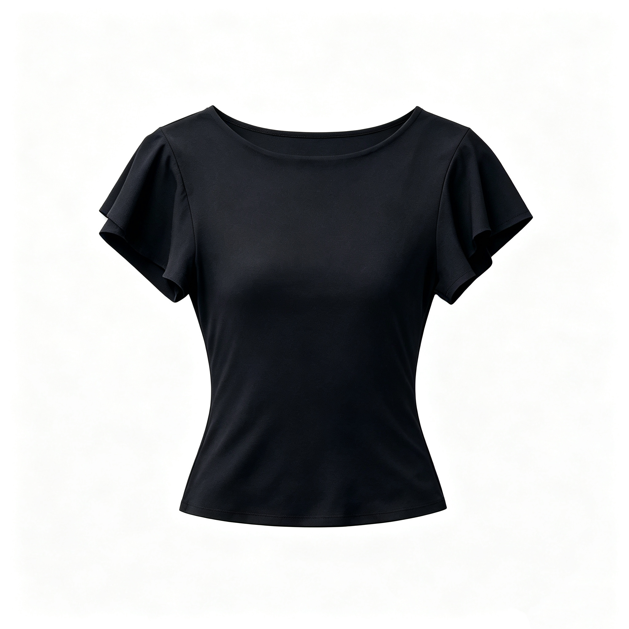Off-shoulder Ruffled Short Sleeve Top + Low Waist Pleated Midi Skirt - Image 2