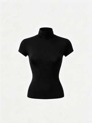 Cropped Fitted Shoulder Top