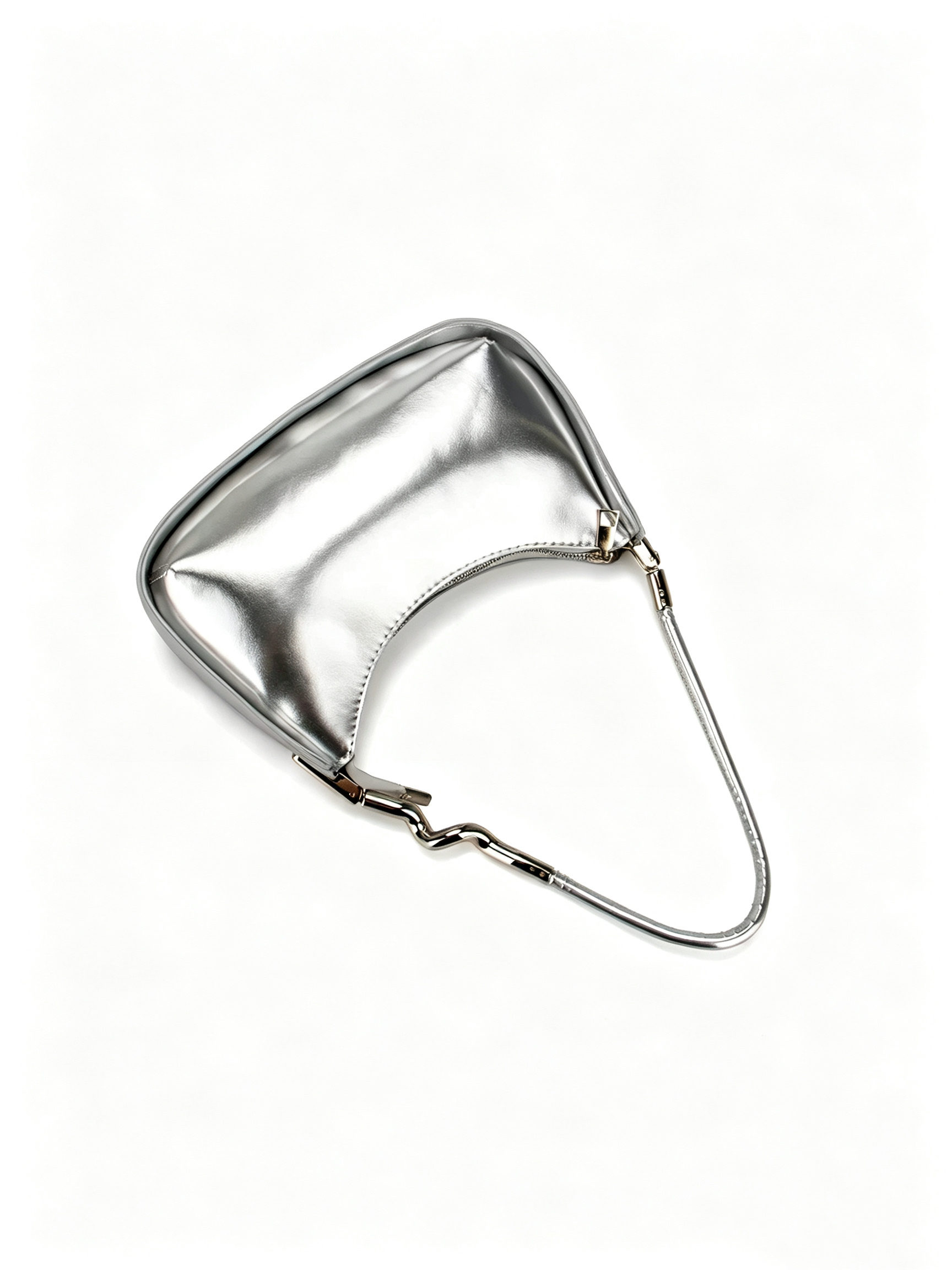 Silver Underarm Shoulder Bag - Image 6