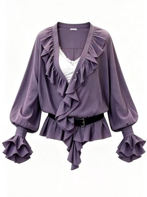 Heavy Wavy Ruffle Loose Fit Co-ord Set